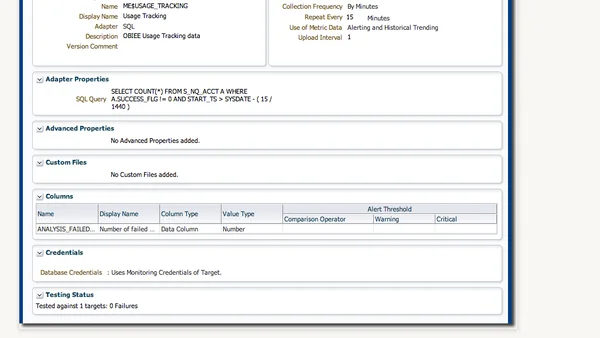 Collecting Usage Tracking Data with Metric Extensions in EM12c