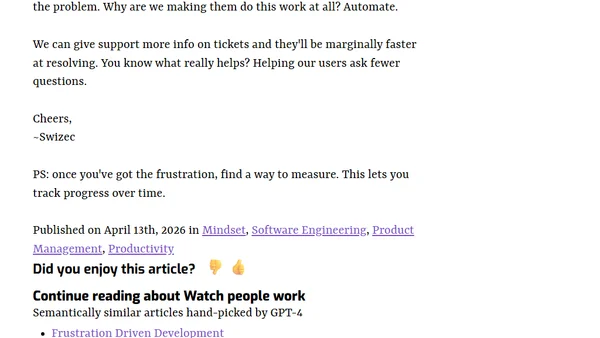 Watch people work
