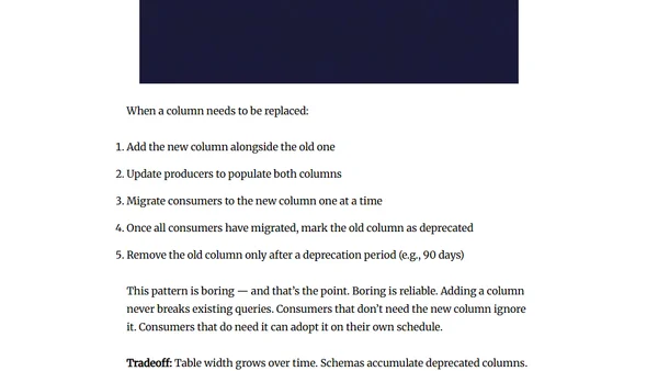 Schema Evolution Without Breaking Consumers