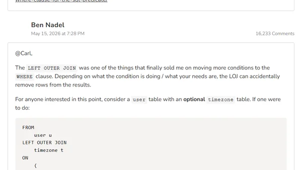 Claude Code Convinced Me To Simplify My SQL JOINs