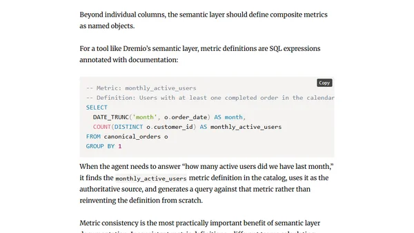 The Semantic Layer as a Translation Engine: Bridging Natural Language and SQL