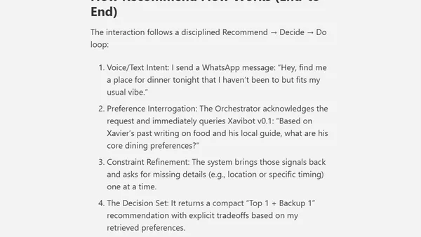 Beyond the Bot: Building a Multi-Agent Recomender for Actionable Intelligence
