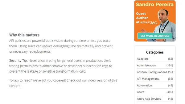 Friday Fact: You can debug API policies in Azure API Management using Trace