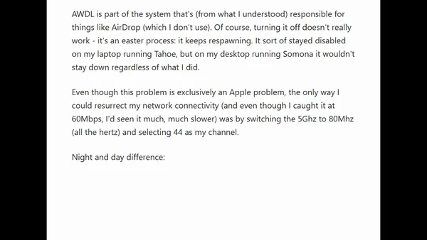 Fixing my slow Mac network speeds [blog]
