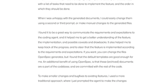 Keep Agentic AI Simple: A Practical Workflow for Software Development