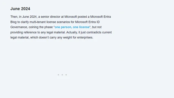 Microsoft Entra: One Person One License, Now What?