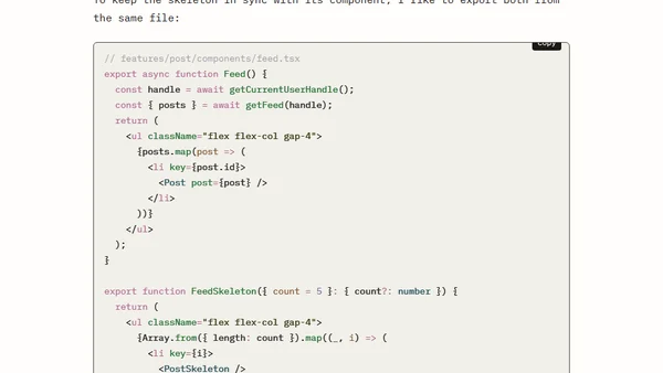 Component Architecture for React Server Components