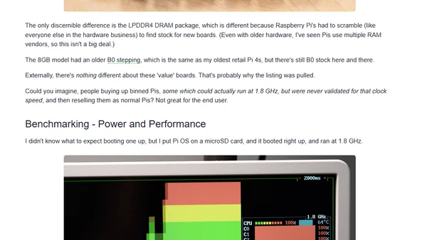 The Special Value Pi 4 was extremely short-lived