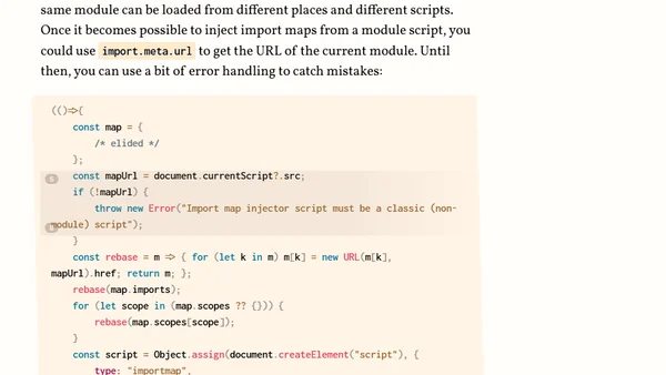 External import maps, today!