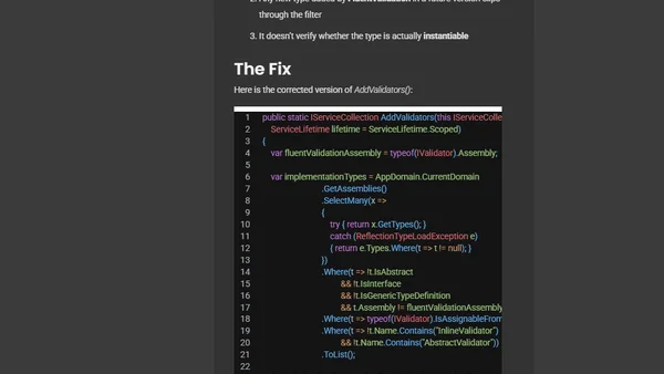 ASP.NET Core: Why I Couldn’t Upgrade FluentValidation Past 11.4 in My Calzolari.Grpc.AspNetCore.Validation Package (and How I Finally Fixed It)
