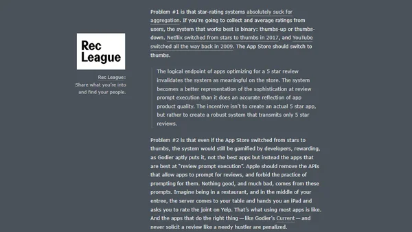 Follow-Up Regarding App Store Reviews, Which Are Definitely Busted
