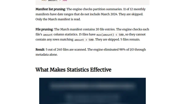 Performance and Apache Iceberg's Metadata