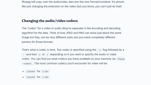 Demystifying ffmpeg