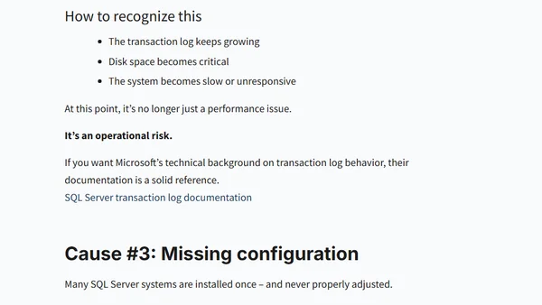 SQL Server Suddenly Slow? The 5 Most Common Causes (and How to Recognize Them)