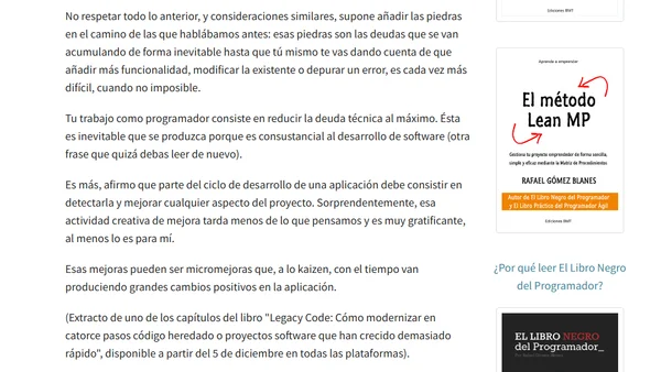Qué es la deuda técnica