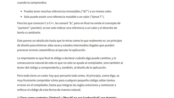 Pensar en Rust: los conceptos que no vienen de otros lenguajes