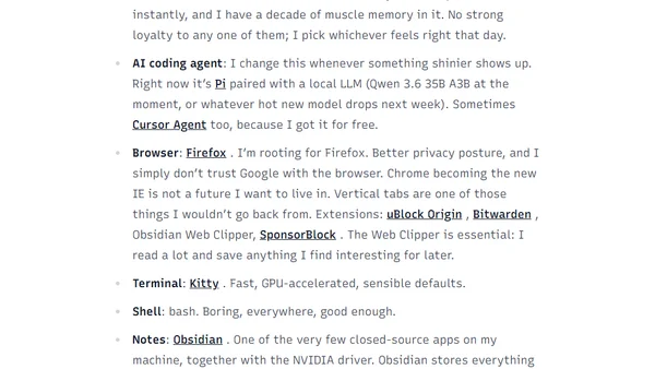My tech stack (2026)