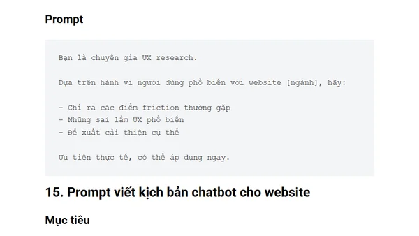 Tổng Hợp Những AI Prompt Giúp Bạn Phát Triển Website (25 Prompt)