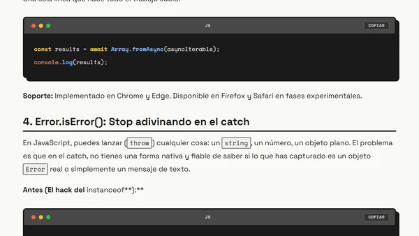 JavaScript 2026: 5 novedades que hacen el código más limpio y menos frustrante