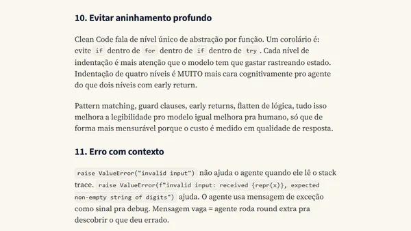 Clean Code pra Agentes de IA