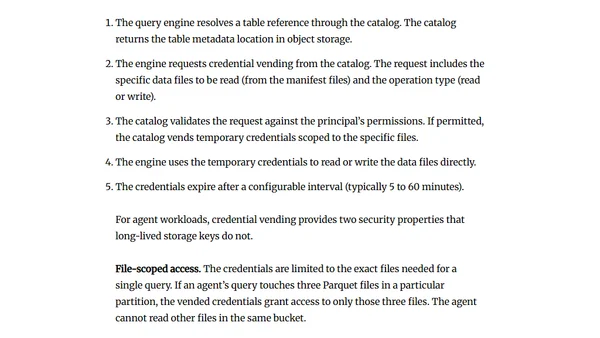 Securing Agent Identities in the Lakehouse
