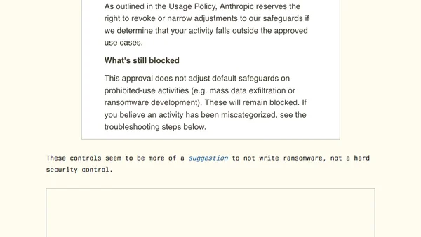 I’m Sorry Dave, This Request Triggered Restrictions On Violative Cyber Content