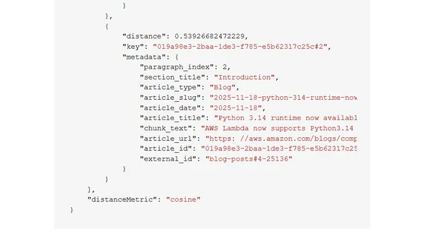 Introducing semantic content search to AWS News