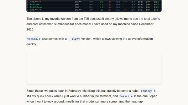 How I track my token maxxing