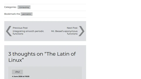 The Latin of Linux