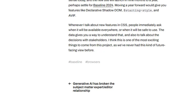 Look into the future of the web platform