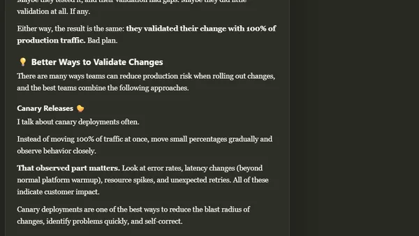 YOLO Is a Terrible Strategy for Validating Production Changes