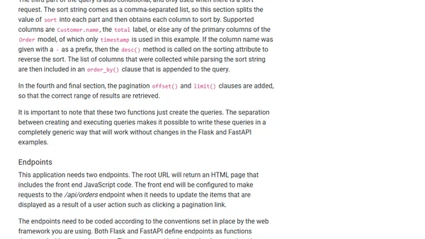 SQLAlchemy 2 In Practice - Chapter 8: SQLAlchemy and the Web