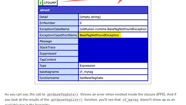 Adobe ColdFusion 2025 Bug: getBaseTagData() Doesn't Work Inside Closure