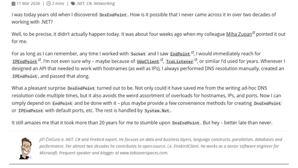 DnsEndPoint – where have you been?