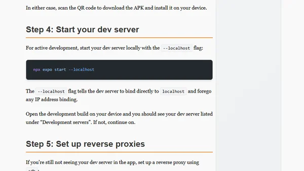 Testing Android apps with Expo on physical devices
