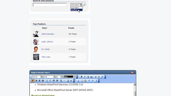 TOZIT SharePoint Discussion Forum solution for WSS 3.0 and MOSS 2007 released today!