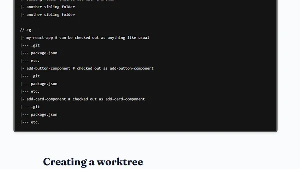 Demystifying Git Worktrees
