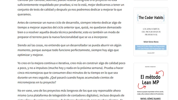 ¿Cuándo está terminado un proyecto software?