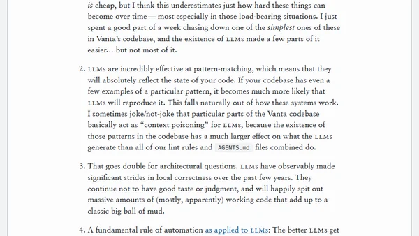 [journal] Noticing, and Solving, Technical Problems in a Codebase