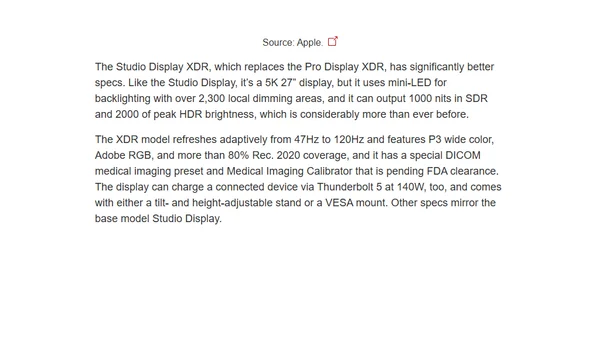 Apple Introduces Two New Studio Displays