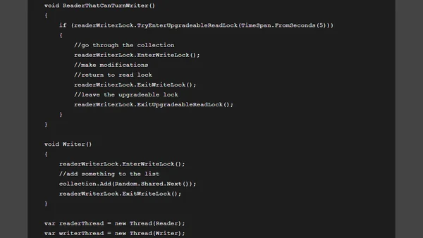 .NET Synchronisation APIs - Part 1 - In-Process Synchronisation