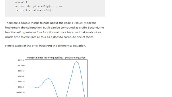 Closed-form solution to the nonlinear pendulum equation