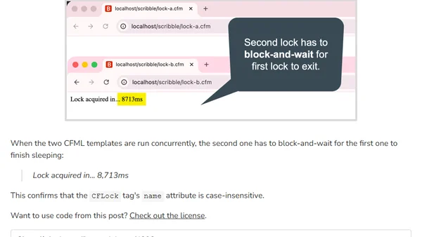 CFLock Name Is Case-Insensitive In ColdFusion