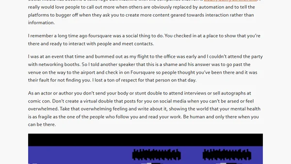 You are falling behind because you haven’t fed the insincerity machine in the last 5 minutes