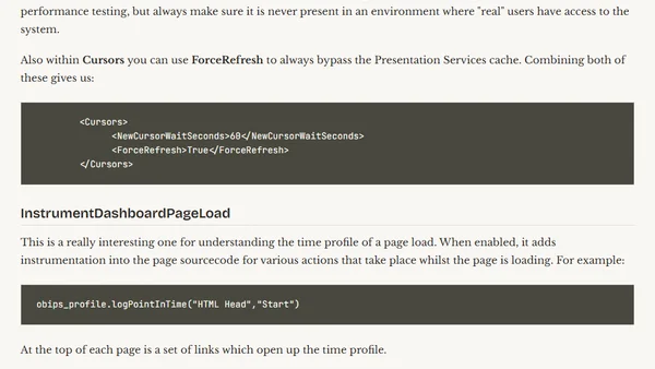 Advanced Presentation Services settings for OBIEE testing & development