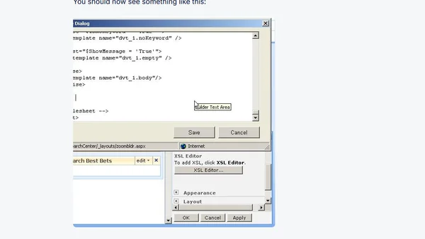 MOSS 2007: Customize the Search Result (using XSLT)