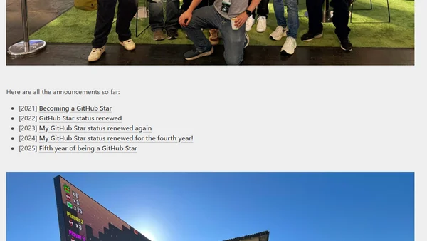 Sixth year of being a GitHub Star