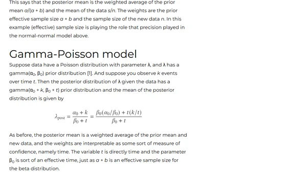 Posterior mean