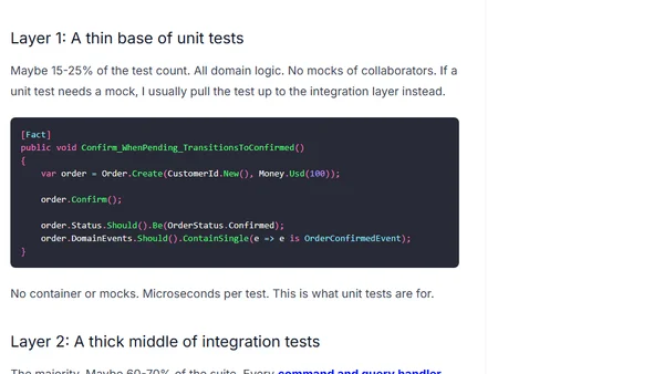 The Test Pyramid Is a Lie (and What I Do Instead)