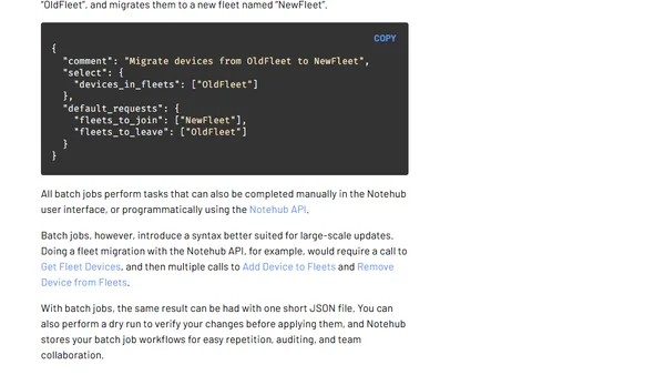 Using Batch Jobs to Automate Notehub Workflows